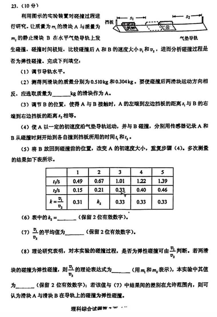 2022年全國乙卷高考數(shù)學(xué)(文科)試卷