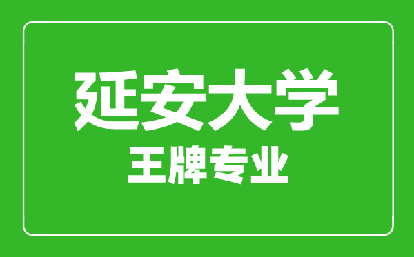 延安大學(xué)王牌專業(yè)有哪些,延安大學(xué)最好的專業(yè)是什么