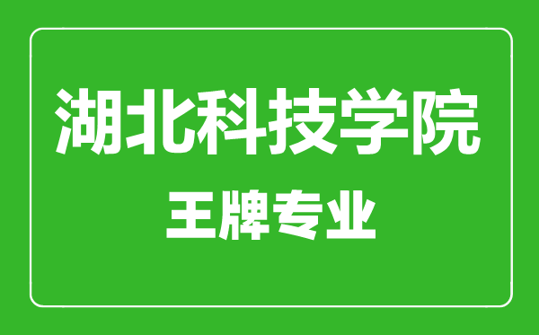 湖北科技學院王牌專業(yè)有哪些,湖北科技學院最好的專業(yè)是什么