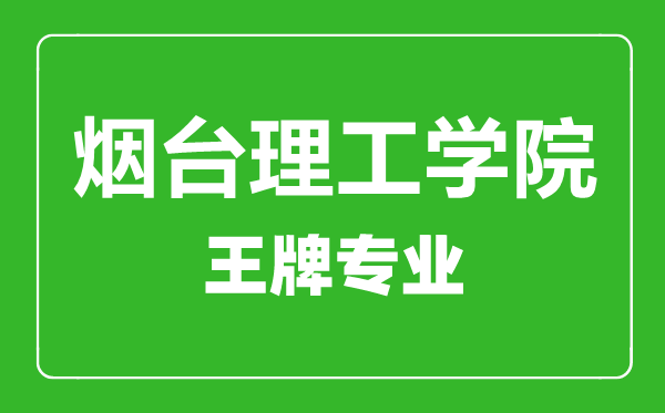 煙臺理工學(xué)院王牌專業(yè)有哪些,煙臺理工學(xué)院最好的專業(yè)是什么