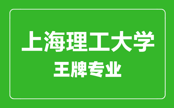 上海理工大學王牌專業(yè)有哪些,上海理工大學最好的專業(yè)是什么