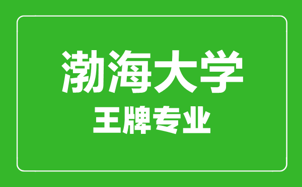 渤海大學(xué)王牌專業(yè)有哪些,渤海大學(xué)最好的專業(yè)是什么