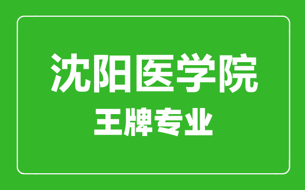 沈陽(yáng)醫(yī)學(xué)院王牌專業(yè)有哪些,沈陽(yáng)醫(yī)學(xué)院最好的專業(yè)是什么