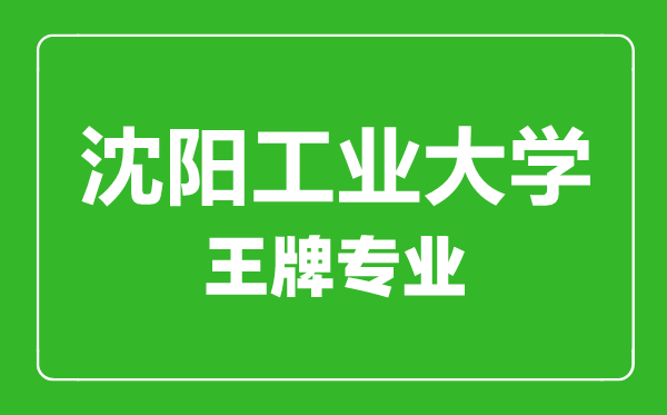 沈陽(yáng)工業(yè)大學(xué)王牌專業(yè)有哪些,沈陽(yáng)工業(yè)大學(xué)最好的專業(yè)是什么