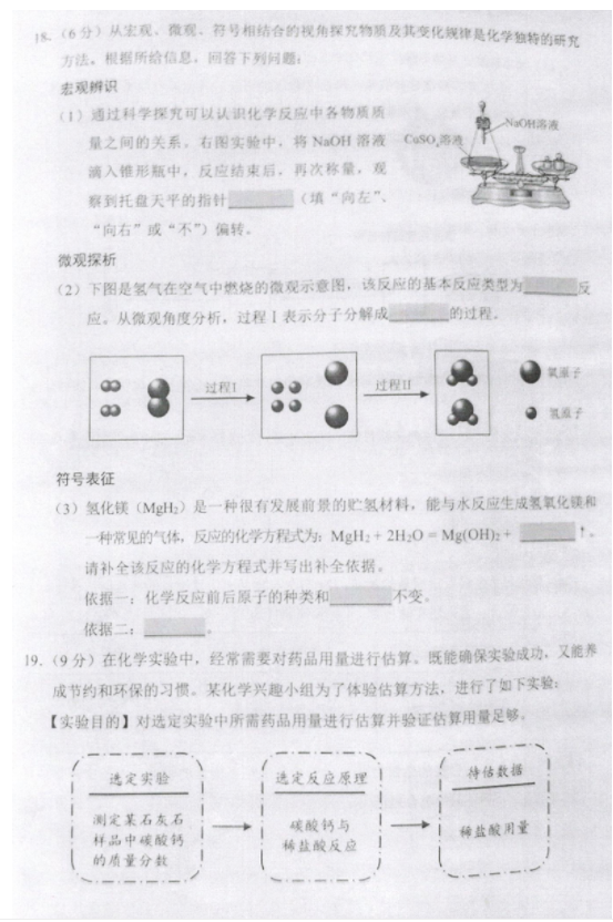 2023年沈陽(yáng)市中考化學(xué)試卷真題及答案