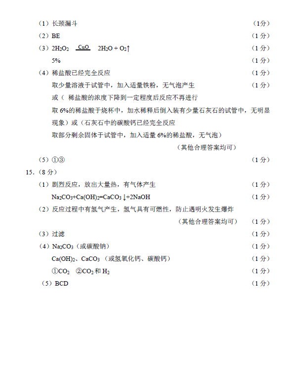 2023年盤(pán)錦市中考化學(xué)試卷真題及答案