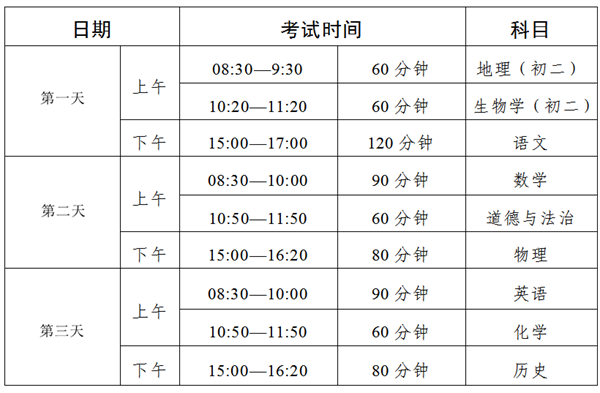 2024年廣州中考時(shí)間是幾月幾號(hào),具體各科目時(shí)間安排
