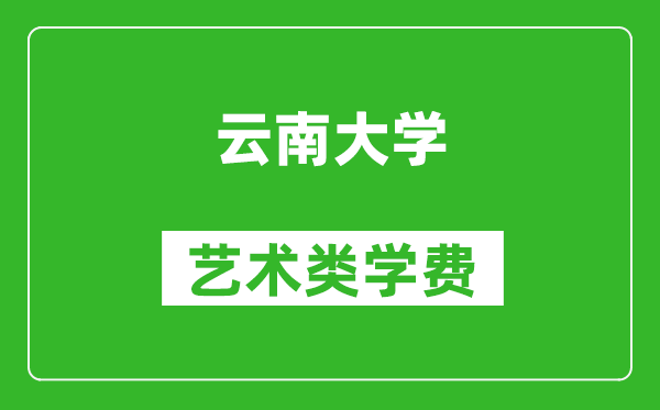 云南大學藝術(shù)類學費多少錢一年(附各專業(yè)收費標準)
