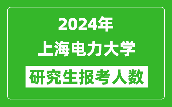 2024年上海電力大學研究生報考人數