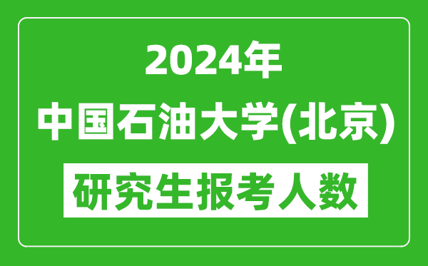 2024年中國(guó)石油大學(xué)(北京)研究生報(bào)考人數(shù)