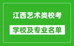 江西藝術(shù)類專業(yè)?？紝W(xué)校及專業(yè)名單
