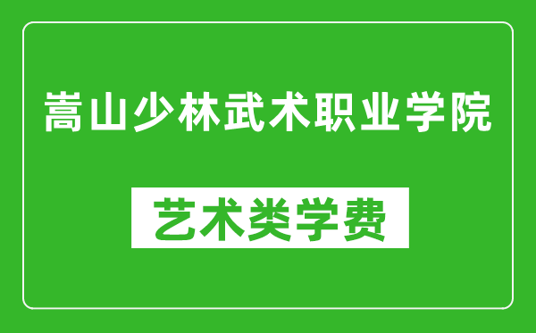 嵩山少林武術(shù)職業(yè)學(xué)院藝術(shù)類學(xué)費(fèi)多少錢一年(附各專業(yè)收費(fèi)標(biāo)準(zhǔn))