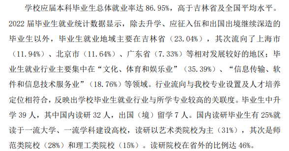 吉林動畫學院就業(yè)率怎么樣,就業(yè)前景好嗎？
