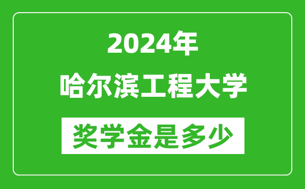 2024年哈爾濱工程大學獎學金多少錢,覆蓋率是多少？