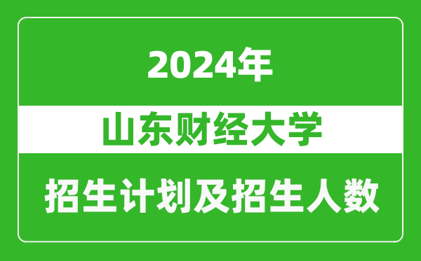 山東財(cái)經(jīng)大學(xué)2024年在天津的招生計(jì)劃及招生人數(shù)
