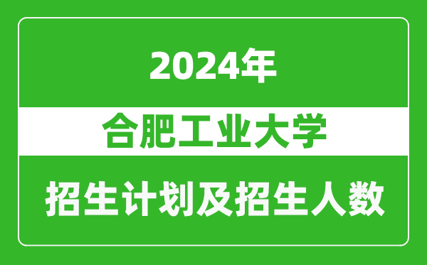 合肥工業(yè)大學(xué)2024年在西藏的招生計(jì)劃及招生人數(shù)