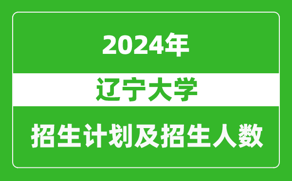 遼寧大學(xué)2024年在吉林的招生計劃及招生人數(shù)