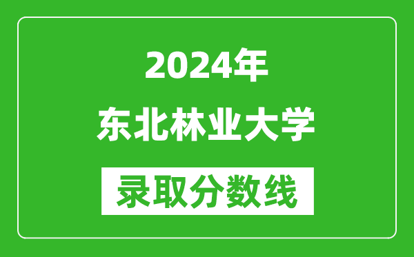 2024浙江高考多少分可以上東北林業(yè)大學（含分數(shù)線、位次）