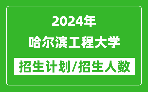 2024年哈爾濱工程大學(xué)各省招生計(jì)劃及各專(zhuān)業(yè)招生人數(shù)是多少
