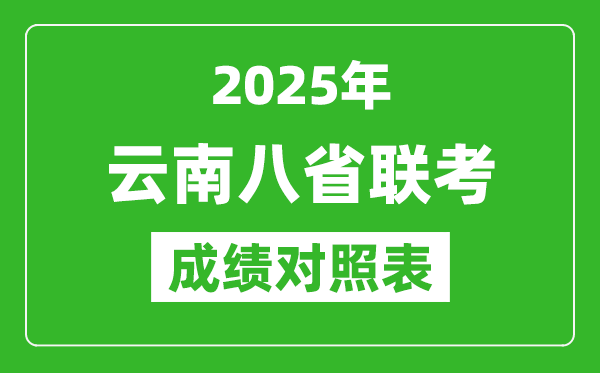 2025云南八省聯(lián)考成績(jī)對(duì)照表:云南2024高考一分一段表