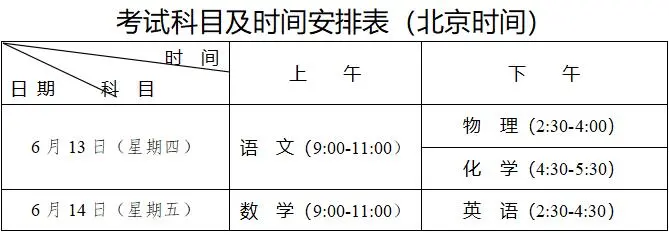 2025年四川中考時(shí)間是幾月幾號(hào),各科目具體時(shí)間安排