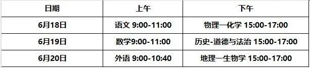 2025年長沙中考時(shí)間幾月幾號(hào),各科目具體時(shí)間安排表