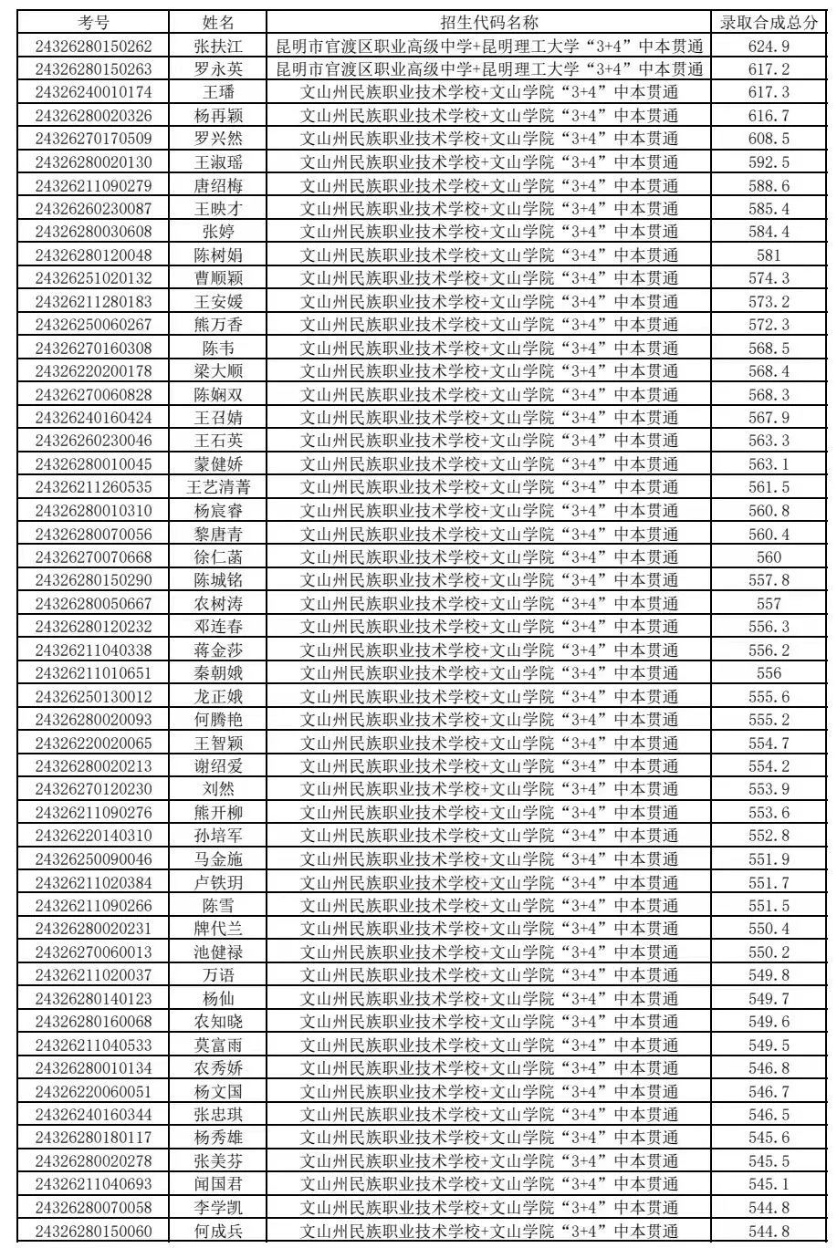 2025年文山中考錄取分數(shù)線一覽表(含歷年分數(shù)線)