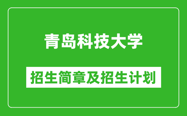 青島科技大學2025年招生簡章,各省高考招生計劃人數一覽表