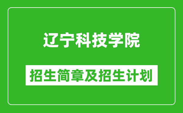 遼寧科技學(xué)院2025年招生簡章,各省高考招生計劃人數(shù)一覽表