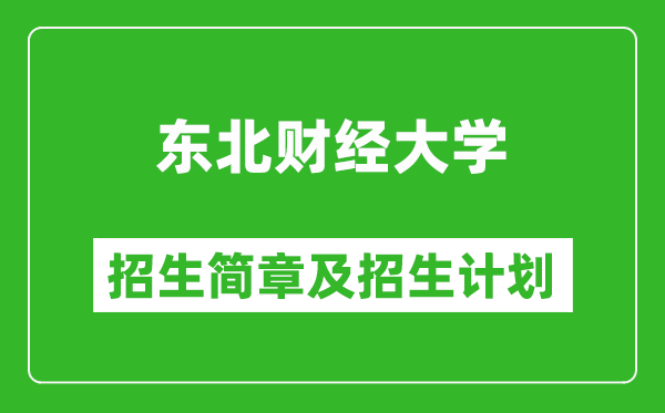 東北財經(jīng)大學2025年招生簡章,各省高考招生計劃人數(shù)一覽表