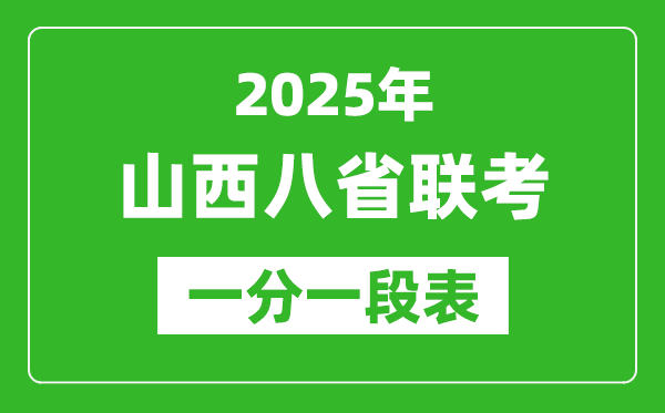 2025年山西八省聯(lián)考一分一段統(tǒng)計表,分?jǐn)?shù)位次對照表