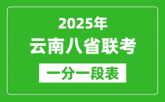 2025年云南八省聯(lián)考一分一段表_成績分?jǐn)?shù)段統(tǒng)計(jì)表