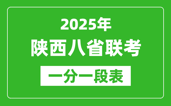 2025年陜西八省聯(lián)考一分一段表,成績(jī)一分段統(tǒng)計(jì)表