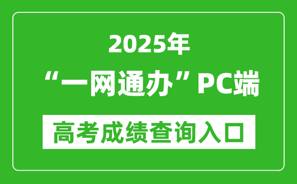 2025年上?！耙痪W(wǎng)通辦”PC端高考成績(jī)查詢?nèi)肟?zwdt.sh.gov.cn