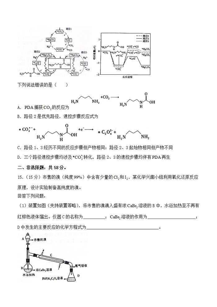 2025年河北高考化學(xué)試卷真題及答案解析(完整版)